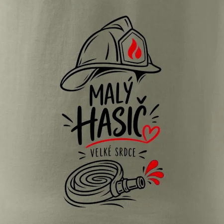 Malý hasič s velkým srdcem - minimalistická kresba