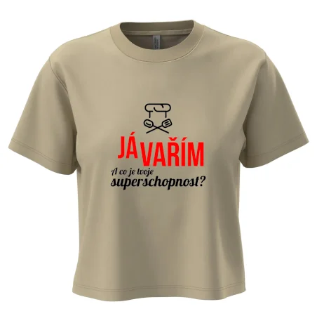 Já vařím - tvoje superschopnost? rovný nápis