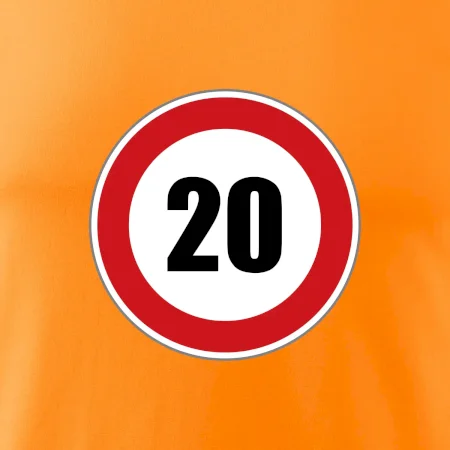 Dopravní značka - omezení rychlosti 20