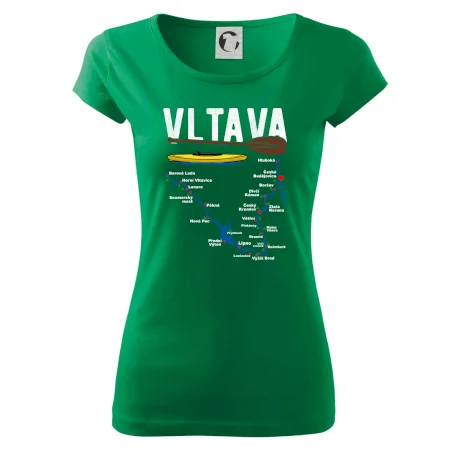 Mapa řeky Vltavy