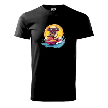 Mops na vodním skútru