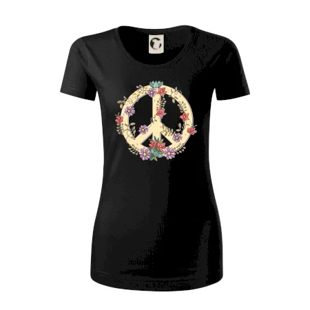 Peace symbol pískový