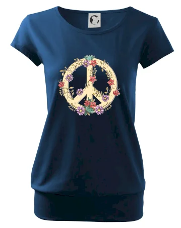 Peace symbol pískový
