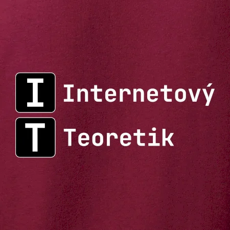 IT Nápis Internetový Teoretik