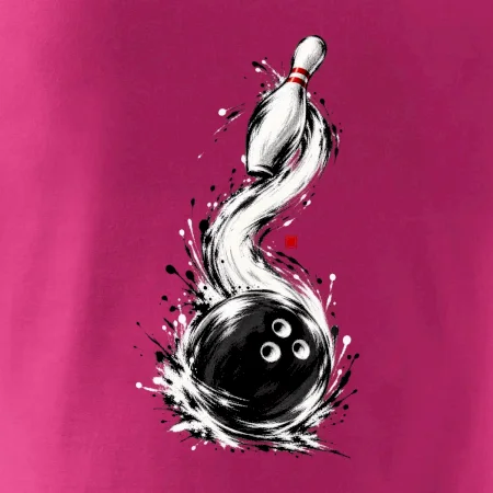 Bowling japonská štětcová malba