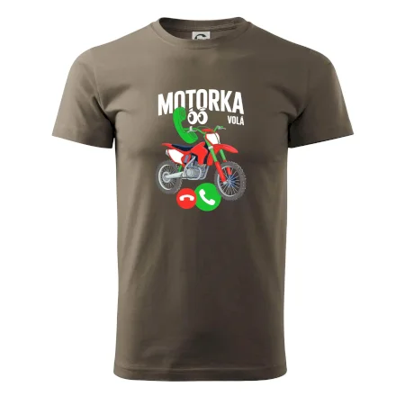 Karikatura motorka cross volá