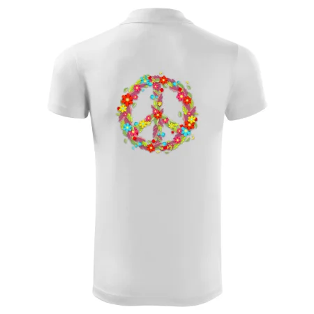 Peace symbol červené květiny