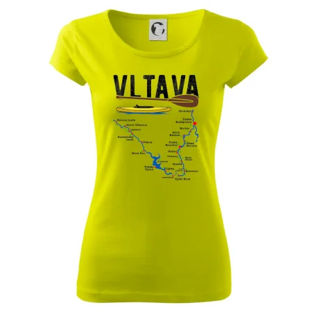 Mapa řeky Vltavy