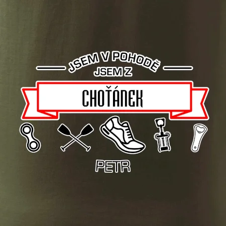 Jsem v pohodě jsem z ... (vlastní název a jméno)