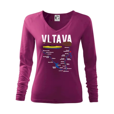 Mapa řeky Vltavy