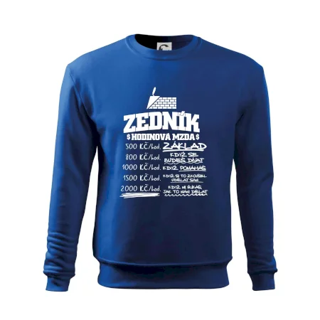 Hodinová mzda zedník
