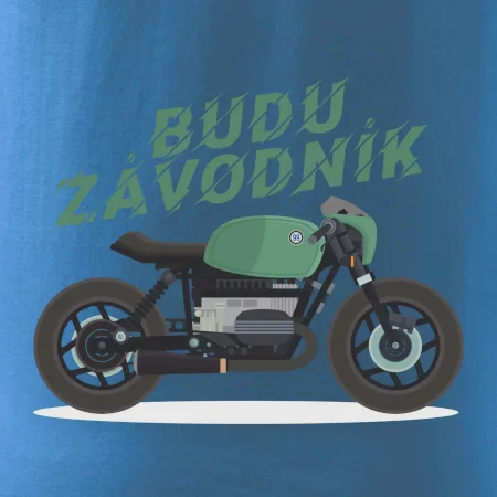 Budu závodník  zelený cafe racer