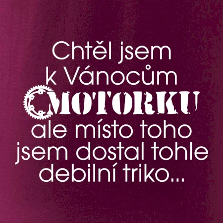 Chtěl jsem dostat motorku - Vánoce