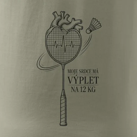 Badminton srdce s výpletem