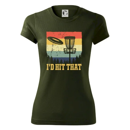 Disc golf player retro vintage