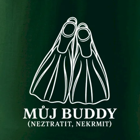 Můj buddy dvě překřížené potápěčské ploutve