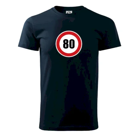 Dopravní značka - omezení rychlosti 80
