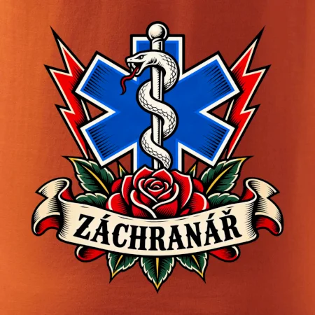 Záchranář - růže a hvězda