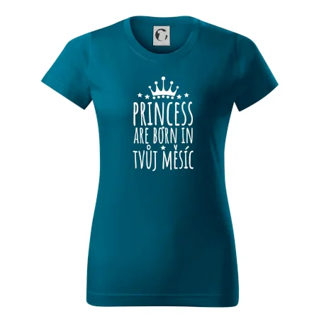 Princesses are born in (vlastní nápis měsíc narození)