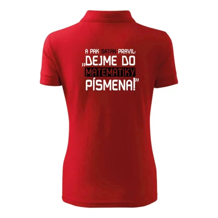 A pak satan pravil dejme do matematiky písmena