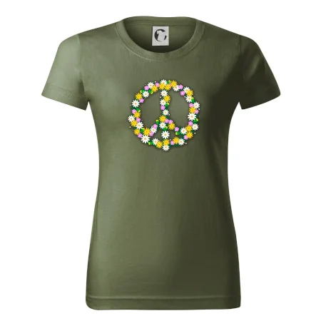 Peace symbol kopretiny
