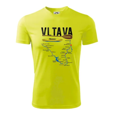 Mapa řeky Vltavy