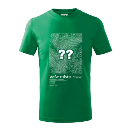 Vaše místo - vrstevnice v obdélníku