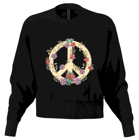 Peace symbol pískový