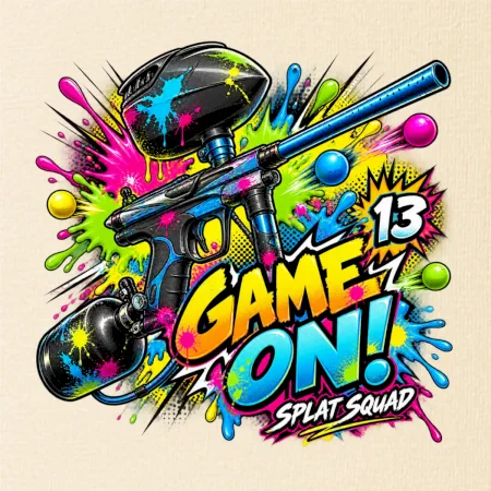 Barevná exploze game on paintball