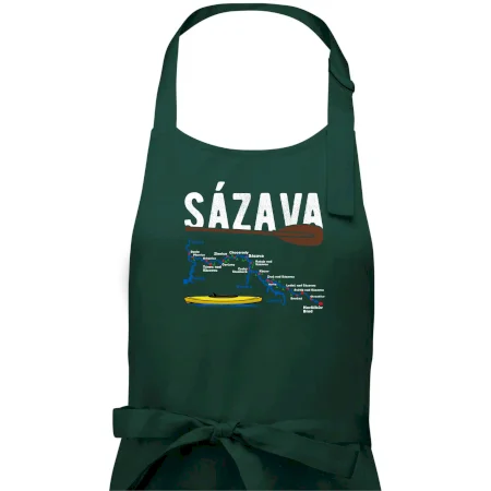 Mapa řeky Sázavy