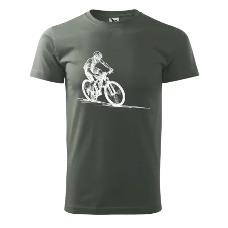 MTB kreslený cyklista