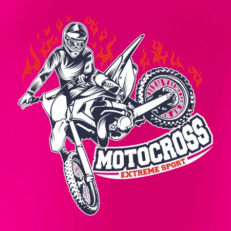 Motocross extreme sport fire