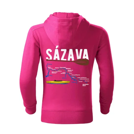 Mapa řeky Sázavy