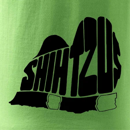 Shih-tzu - nápis v těle