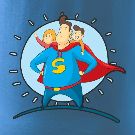 Táta superman - holka a kluk