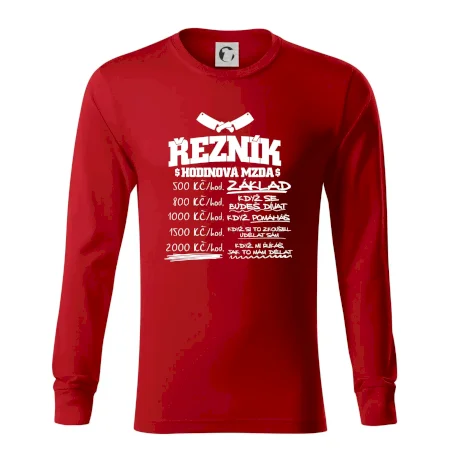 Hodinová mzda řezník
