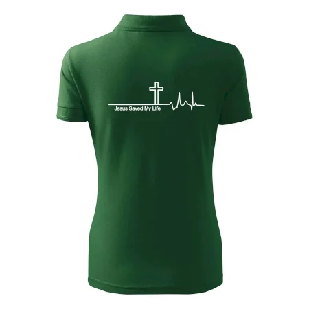 Jesus Saved My Life kříž ekg