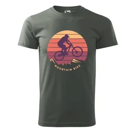 MTB barevné kolo západ slunce
