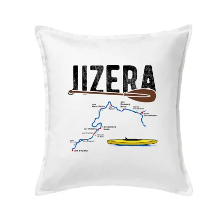 Mapa řeky Jizery