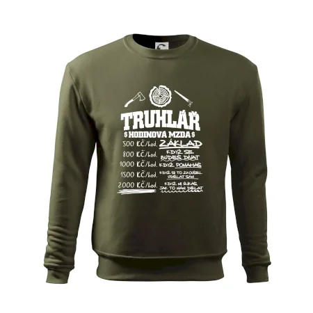 Hodinová mzda truhlář
