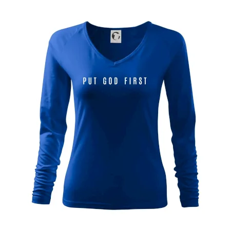 Put God first slabý nápis