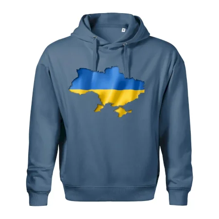 Ukrajina vlajka mapa