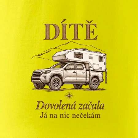 Dítě dovolená začala já na nic nečekám obytný pick-up
