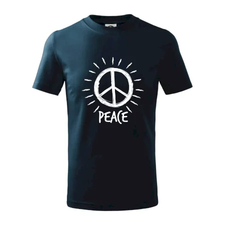 Peace symbol černobílý