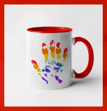 LGBT hand print
