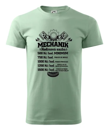 Mechanik - hodinová sazba