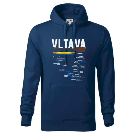 Mapa řeky Vltavy