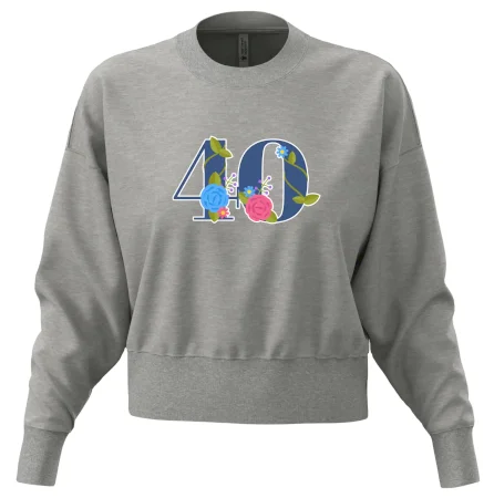 Květinové číslo kreslené - 40