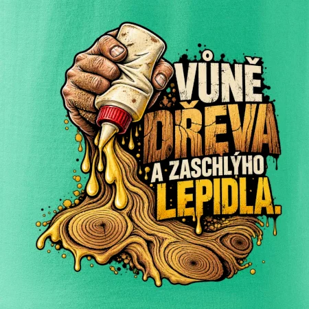 Vůně dřeva a zaschlýho lepidla - kapající lepidlo a letokruhy