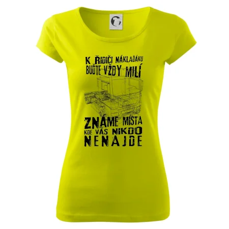 K řidiči náklaďáku buďte vždy milý
